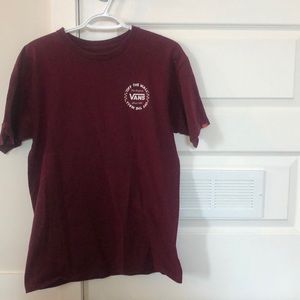 Burgundy Vans t-shirt (men's M)